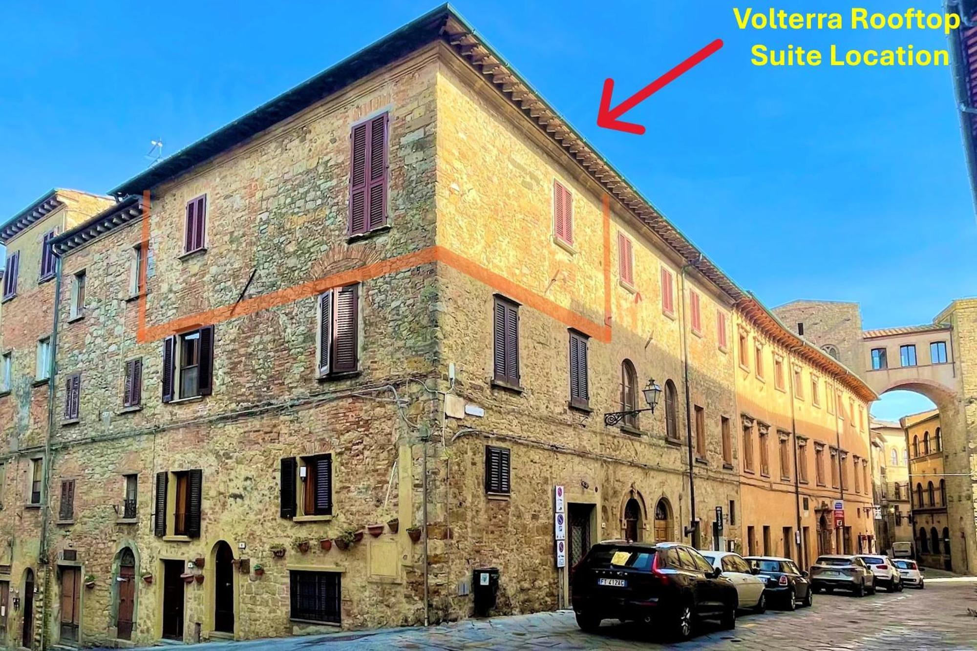 The Walkable Volterra Rooftop Suite Extérieur photo